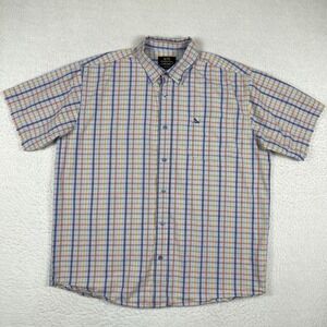 Drunknmunky Shirt Mens XXL Multicolor‎ Plaid Made In UAE Hip Hop Skater Monkey